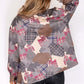 Zapara Pink Suede Patchwork Jacket