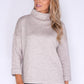 Opus Sand Turtleneck Knit Jumper