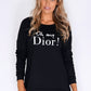 Black 'oh my Dior' Jumper