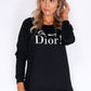 Black 'oh my Dior' Jumper