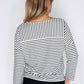 Opus White Striped Tie Top