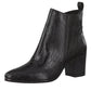 Black Croc Print Ankle Boot