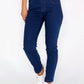 Twist Navy Pull On Jeans with Copper Stitching