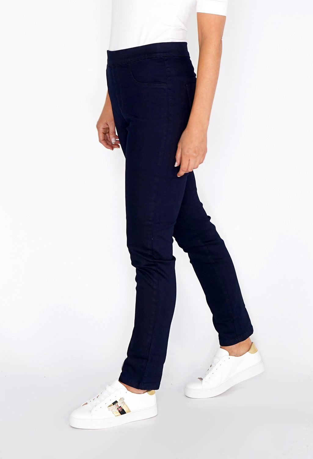 Twist Navy Slim Leg Pull Up Jeans