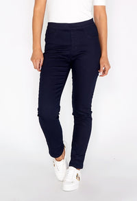 Twist Navy Slim Leg Pull Up Jeans