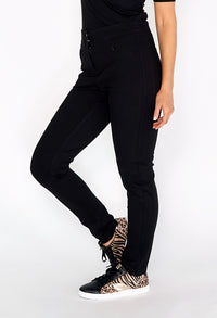 Black Double Button Trousers