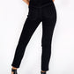 Black Side Glitter Plait Straight Leg Jeans