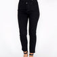 Black Side Glitter Plait Straight Leg Jeans