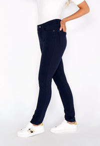 Sophie B Navy Tuxedo Leg with Diamante Details