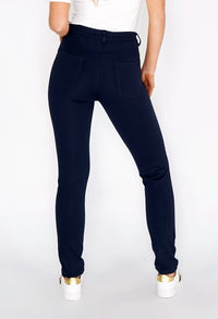 Sophie B Navy Tuxedo Leg with Diamante Details