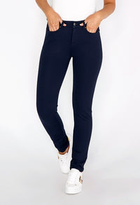 Sophie B Navy Tuxedo Leg with Diamante Details