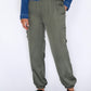 Zapara Green Silk Genie Joggers