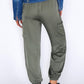 Zapara Green Silk Genie Joggers