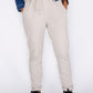 Zapara Cream Joggers with Turned Up Leg