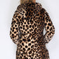 Reversible Black and Leopard Print Coat