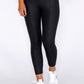 Black Snake Skin Fleece Lined Leggings