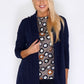 Navy Open Knit Cardigan-1