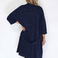 Navy Open Knit Cardigan