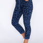 Dark Blue Worn Leopard Joggers