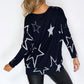 Navy Star Print Jumper