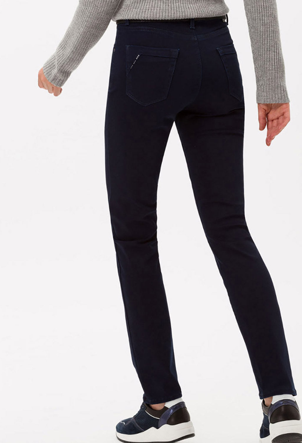 Brax Navy Mary Jeans in Short Leg