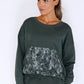 Khaki Jumper with Large Camouflage Front Pocket