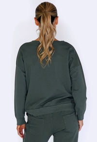 Khaki Jumper with Large Camouflage Front Pocket