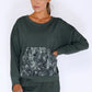 Khaki Jumper with Large Camouflage Front Pocket