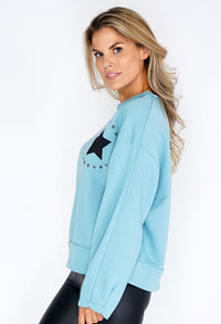 Blue Circle of Stars Jumper