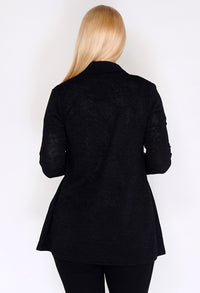 Sophie B Black Open Knit Cardigan