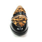 Lunar Black Loafer with Ocelot Print