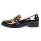 Lunar Black Loafer with Ocelot Print