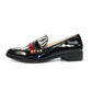 Lunar Black Loafer with Zebra Print