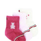 3-Pack New Born Teddy Pink Socks Gift Set