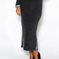 Lux Lounge Grey Knit Skirt