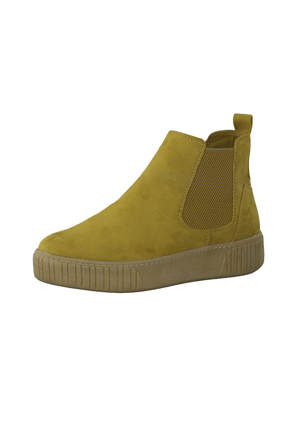 Mustard Faux Suede Ankle Boot