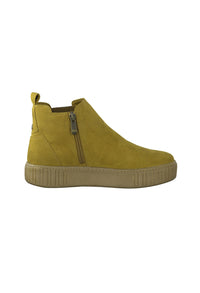 Mustard Faux Suede Ankle Boot