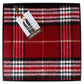 Men's Red Checked Scarf