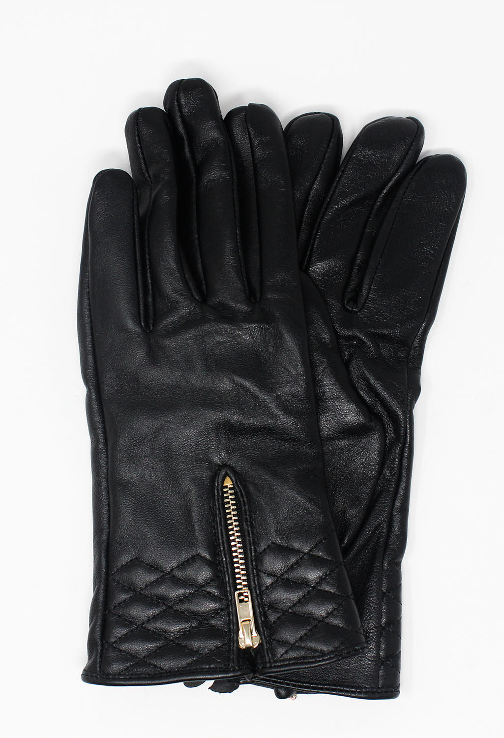 Black Genuine Leather Gloves