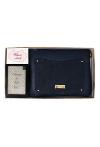 Navy Clever Clutch Gift Set