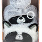 Raccoon Hot Water Bottle and Eye Mask Gift Set