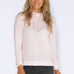 Soft Rose Knit Jumper with Diamante Details