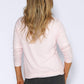 Soft Rose Knit Jumper with Diamante Details