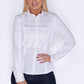 White Shirt with Front Lace Panels