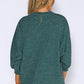 Green Glitter Strand Zip Up Knit Jumper