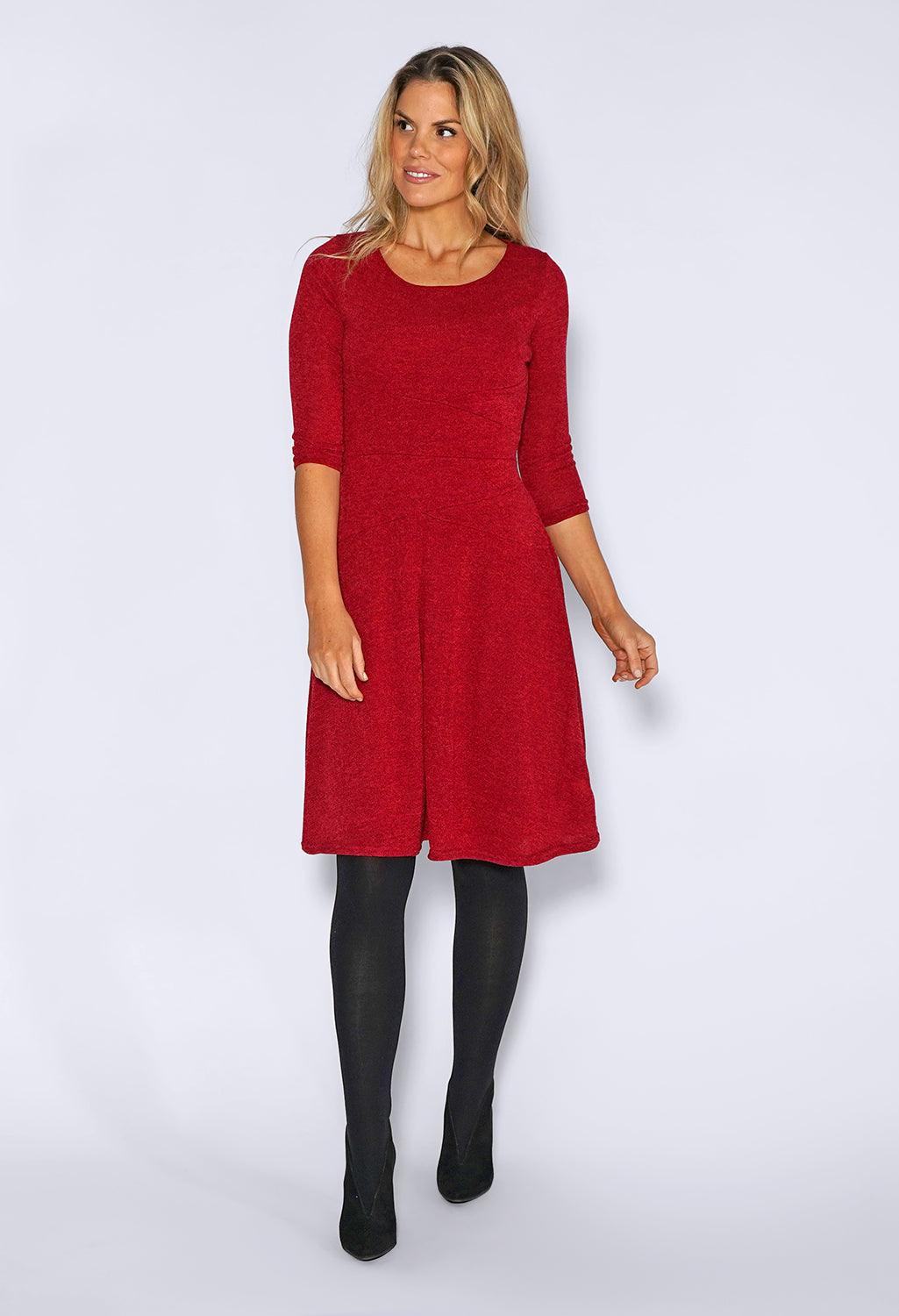 Red Knit Dress