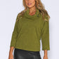 Green Rolled Neck Knit Jumper