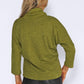 Green Rolled Neck Knit Jumper