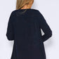 Navy Knit Open Cardigan