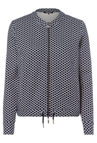 Navy Dot Jersey Jacket